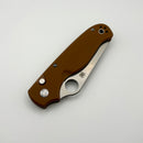 Spyderco Knives ButtonUp Brown G-10 Handles and 8CR13MOV Blade C275GPBN
