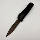 Pre-Owned Microtech Marfione Select Cypher II Black & D/E Baker Forge Copper-Mai 1242-16MS3