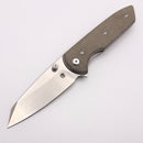 Chaves Knives Brad Blount The Arrestor 229 Green Micarta w/ Belt Finish Elmax Blade Blue Label