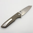 Chaves Knives Brad Blount The Arrestor 229 Green Micarta w/ Belt Finish Elmax Blade Blue Label