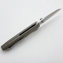 Chaves Knives Brad Blount The Arrestor 229 Green Micarta w/ Belt Finish Elmax Blade Blue Label
