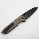 Chaves Knives Brad Blount The Arrestor 229 Green Micarta w/ PVD Elmax Blade Blue Label