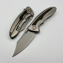 We Knife VARG Titanium w/ Black/Yellow Carbon Fiber & Stonewashed Magnacut WE25074-2