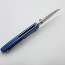 Chaves Knives Brad Blount The Arrestor 229 Blue G-10 w/ Belt Finish Elmax Blade Blue Label