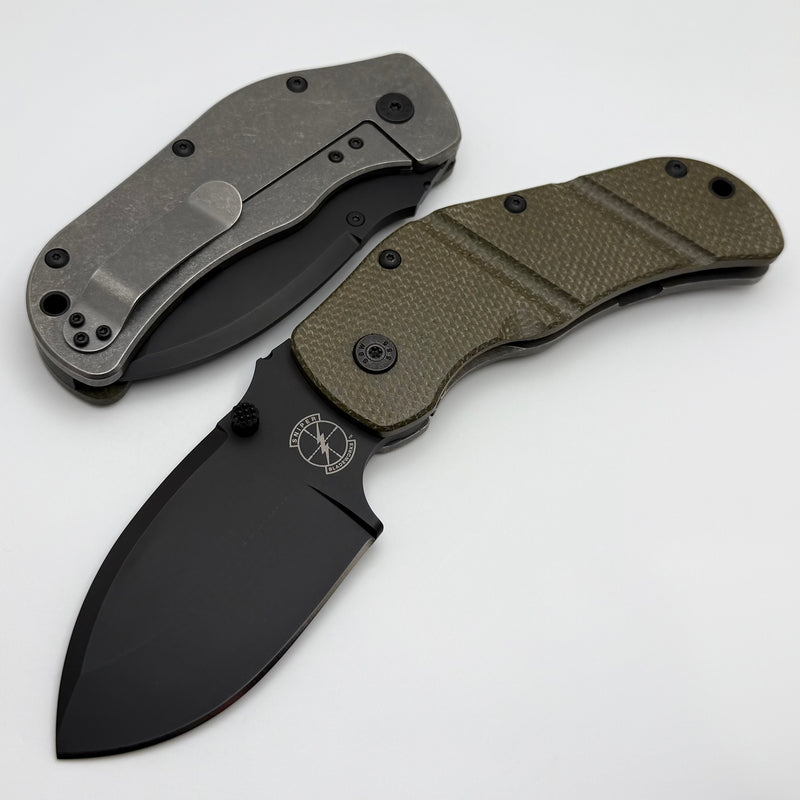 Sniper Bladeworks TOG w/ OD Green G-10 Handles & Black D2