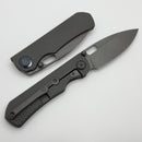 Kunwu & Metal Complex Excalibur Textured Stonewash Titanium Handles w/ Stonewash Vanax