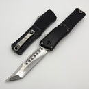 Marfione Custom Knives Combat Troodon LT Gen III Mirror Polished Hellhound w/ Black Handle & Flamed Accents