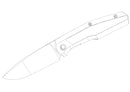 Custom Knife Factory FIF18 Tumbled Titanium Handles w/ Carbon Fiber Inlay & M398 PRE ORDER