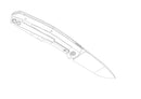 Custom Knife Factory FIF18 Tumbled Titanium Handles w/ Carbon Fiber Inlay & M398 PRE ORDER