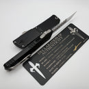Marfione Custom Knives Combat Troodon LT Gen III Mirror Polished Hellhound w/ Black Handle & Flamed Accents