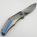 Holt Bladeworks Renegade w/ Titanium Hammered Burnished Handles & Uddeholm Vanax SuperClean, Near Mirror 298