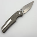 Chaves Knives Jake McCoy The Omega Street Green Micarta Handles w/ Satin Elmax - Blue Label