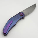 Holt Bladeworks Renegade w/ Titanium Burnished Brain Coral Handles & Bohler M390, Near Mirror 314