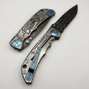 Spartan Blades Harsey Folder Memento Mori w/ Chad Nichols Damascus