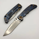 Spartan Blades Harsey Folder Blue Plague Doctor w/ Stonewash MagnaCut