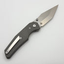 Chaves Knives Jake McCoy The Omega Street Black Micarta Handles w/ Satin Elmax - Blue Label