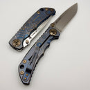 Spartan Blades Harsey Folder Blue Plague Doctor w/ Stonewash MagnaCut