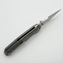 Chaves Knives Jake McCoy The Omega Street Black Micarta Handles w/ Satin Elmax - Blue Label