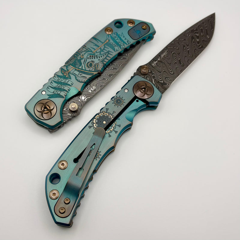 Spartan Blades Harsey Folder Green Plague Doctor w/ Chad Nichols Damas