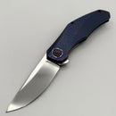Holt Bladeworks Renegade w/ Titanium Hammered Burnished Handles & Bohler M390, Near Mirror 317