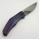 Holt Bladeworks Renegade w/ Titanium Hammered Burnished Handles & Bohler M390, Near Mirror 317