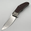 Holt Bladeworks Renegade w/ Titanium Hammered Burnished Handles & Damasteel Dense Twist 330