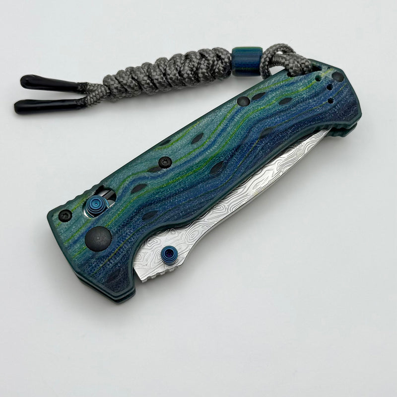 ハンドメイドぺり Benchmade Mini Adira G-Carta Handles & Damasteel Limited Edition 18065