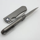 Kunwu & Metal Complex Excalibur Textured Titanium Handles w/ Satin Vanax
