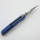 Chaves Knives Jake McCoy The Omega Street Blue G-10 Handles w/ Satin Elmax - Blue Label