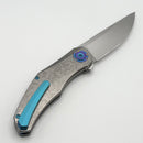 Holt Bladeworks Renegade w/ Titanium Brain Coral Burnished Handles & Bohler M390, Near Mirror