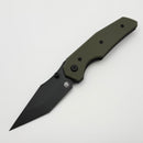 Chaves Knives Jake McCoy The Omega Street Green G-10 Handles w/ PVD Elmax - Blue Label