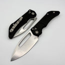 Heretic Koschei Black Aluminum Handles w/ Stonewashed MagnaCut H061-2A