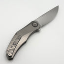 Holt Bladeworks Renegade w/ Titanium Pinstripe Burnished Handles & Uddeholm Vanax SuperClean, Near Mirror 331