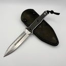 Heretic Knives Mini Nephilim Carbon Fiber Handles & D/E Stonewash MagnaCut Full-Serrated H069-2C-CF