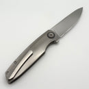 Holt Bladeworks Outlaw w/ Burnished Quill Titanium Handles & Bohler M390, Near Mirror 168