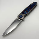 Holt Bladeworks Outlaw w/Burnished Bent Starbust Titanium Handles & Bohler M390, Near Mirror 171