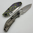 North Mountain Blade BBNM Purple/Green Carbon Fiber & Titanium Handles w/ Tanto SLD-Magic