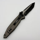 Factory Blem Microtech Socom Elite Tanto Edge Partial Serrated Manual Natural Clear Standard 161-2NC