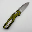Factory Blem Microtech MSI RAM LOK Mini OD Green Frag Aluminum Handles w/ Stonewash M390MK 210M-10FROD