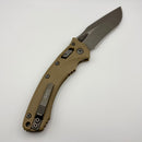 Pre-Owned Microtech Amphibian RAM LOK Tan Fluted G-10 & Apocalyptic M390MK 137RL-10APFLGTTA