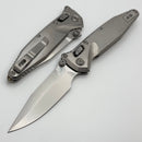 Marfione Select Microtech Socom Ram-Lok Titanium Slab Side Handles w/ Bronze Accents & Spear Point Stonewash M390MK 160RLS-10SMS2