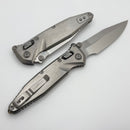 Marfione Select Microtech Socom Ram-Lok Titanium Slab Side Handles w/ Bronze Accents & Spear Point Stonewash M390MK 160RLS-10SMS2