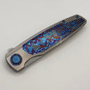 Holt Bladeworks Outlaw w/Burnished Bent Starbust Titanium Handles & Bohler M390, Near Mirror 171