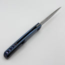 Holt Bladeworks Outlaw w/ Titanium Feather Burnished Handles & Damasteel Grosserosen 169