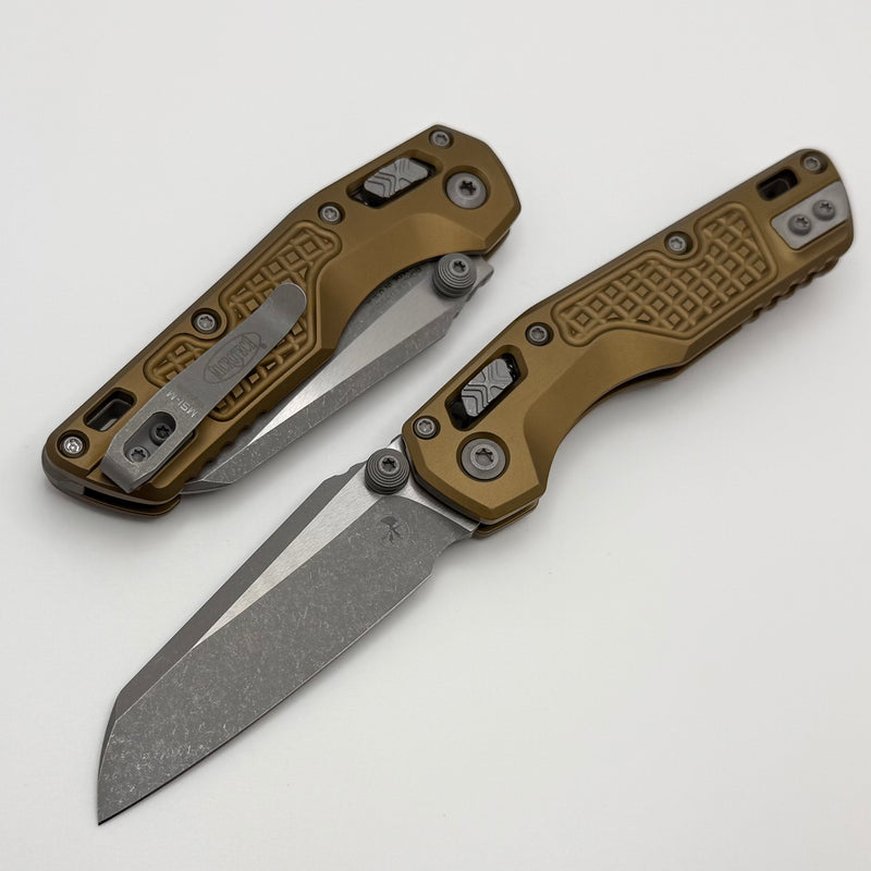 Microtech MSI RAM LOK Mini Tan Frag Aluminum Handles w/ Apocalyptic M3
