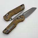 Microtech MSI RAM LOK Mini Tan Frag Aluminum Handles w/ Apocalyptic M390MK 210M-10APFRTA