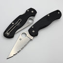Spyderco Para-Military 2 Black Lightweight w/ Serrated CTS BD1N C81SBK2
