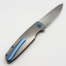 Holt Bladeworks Outlaw w/Titanium Field Burnished Handles & Bohler M390, Near Mirror 132