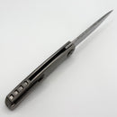 Holt Bladeworks Outlaw w/Titanium Feather Burnished Handles & Damasteel Vinland 158