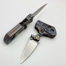 We Knife NexoMorph Flamed Titanium Handle w/ Hand Rubbed M390 WE24037B-3